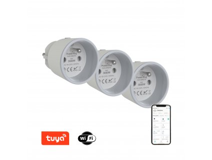 Immax NEO LITE Smart zásuvka WiFi TUYA sada 3x vnitřní 07715C