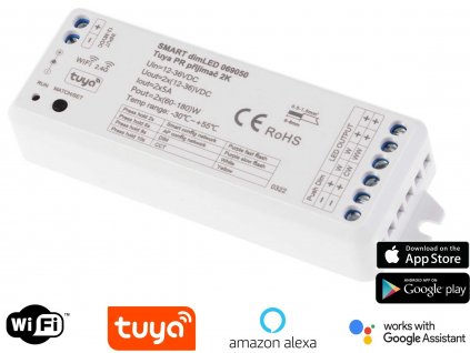 tuya smart ovladac pro cct led pasky jednobarevne