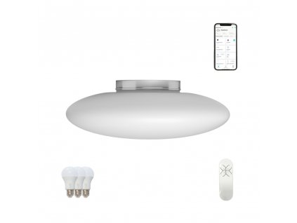 Immax NEO ELIPTICO stropní svítidlo bílé sklo 60cm Smart zdroje 3xE27 RGBW Zigbee 3.0