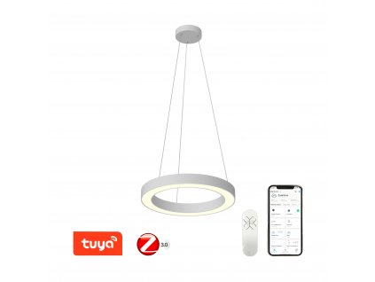 Immax NEO PASTEL Smart závěsné svítidlo 60cm 52W bílé Zigbee 3.0