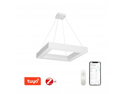 Immax NEO CANTO Smart závěsné svítidlo 80x80cm 60W bílé Zigbee 3.0