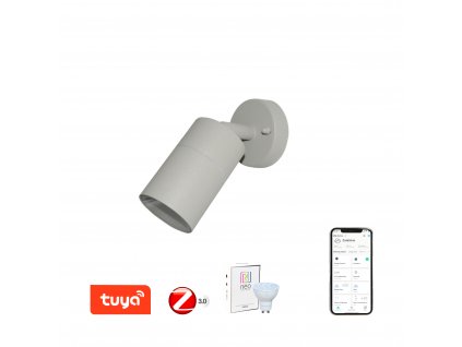 Immax NEO PARED Smart šedé bodové stropní nástěnné svítidlo venkovní GU10 Zigbee 3.0