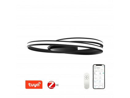 Immax NEO ROUND Smart stropní svítidlo D70cm 35W černé Zigbee 3.0