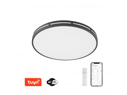 Immax NEO LITE VISTAS Smart stropní svítidlo 42cm, 24W černé Tuya WiFi