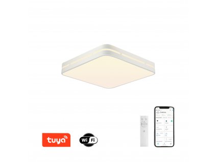 Immax NEO LITE PERFECTO Smart stropní svítidlo čtverec 42cm, 48W bílé Tuya WiFi