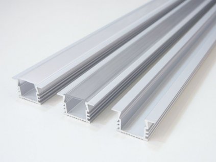 LED profil V6 vestavný čirý mléčný difusor maxlumen.cz