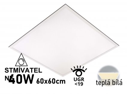 stmivatelny led panel urg 60x60 backlight tepla bila