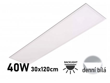 stropni led panel 120x30-spodní nasviceni backlight