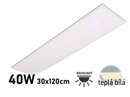 led panel do kazetového stropu 120x30-vrchni nasviceni