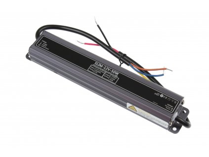 LED zdroj 12V 50W IP67 SLIM-12V-50W