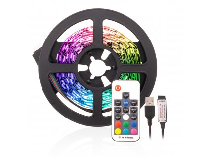 USB LED pásek za televizi RGB 4m 20W s ovladačem