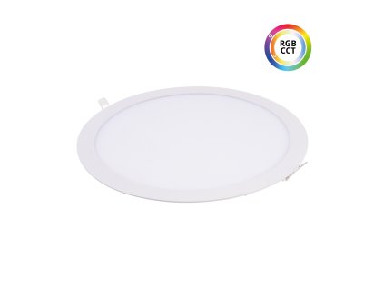 LED panel 24V 27W RGBCCT BÍLÝ kulatý 24KW27