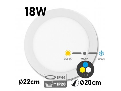 LEd panel do podhledu vestavny ecolite lada LED WSL CCT:18W:BI