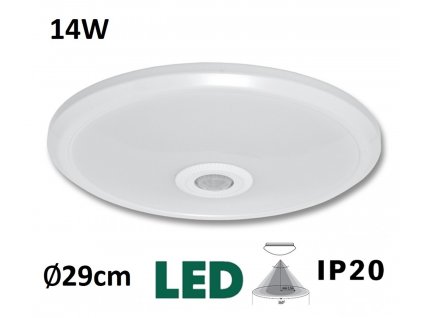 VERA SMD WHST78 LED stropní nástenné svítidlo MaxLumen.cz s PIR čidlem pohybu