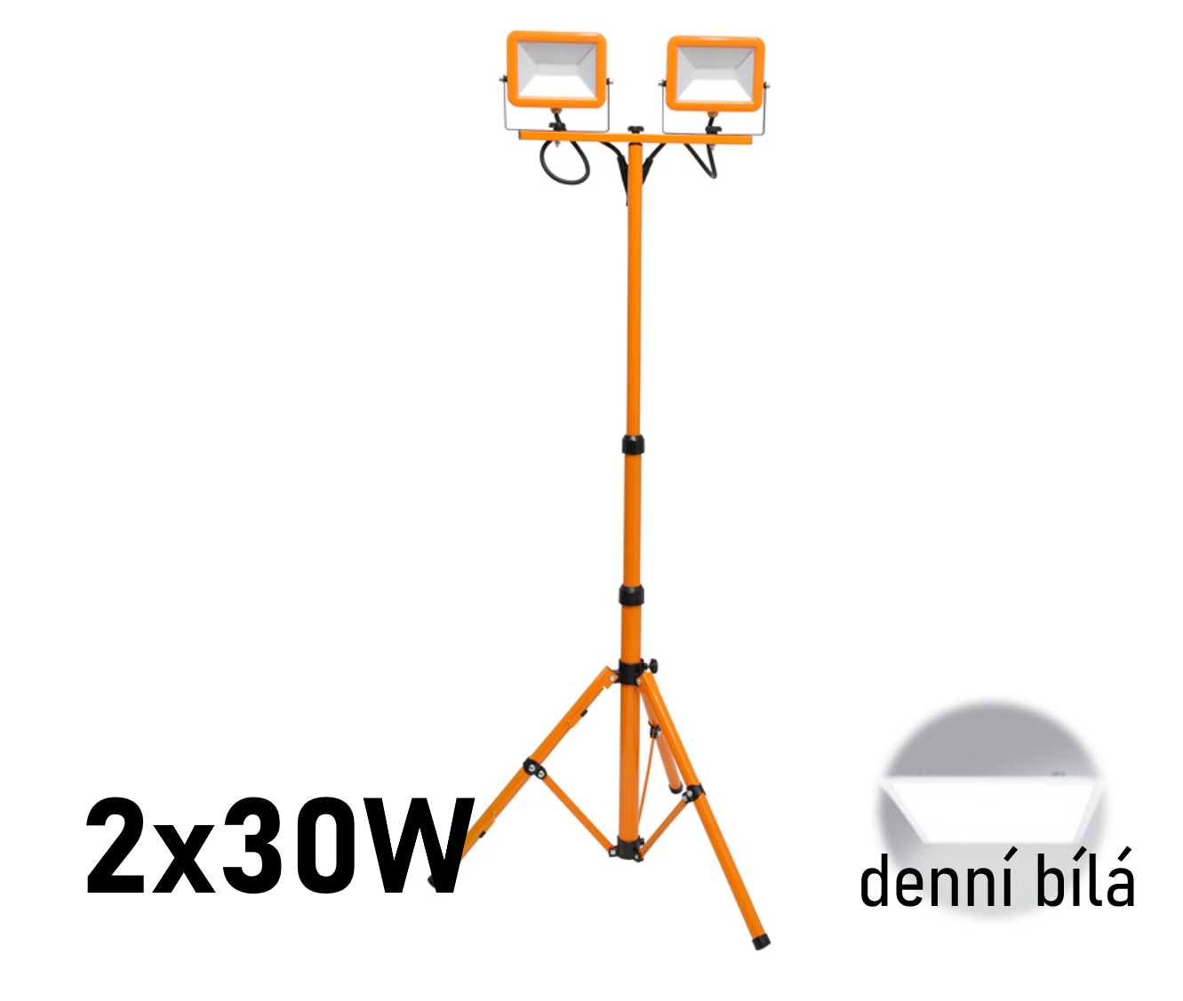 LED reflektor ECOLITE WORK RMLED-2x30W/STJ/ORA | MaxLumen.cz
