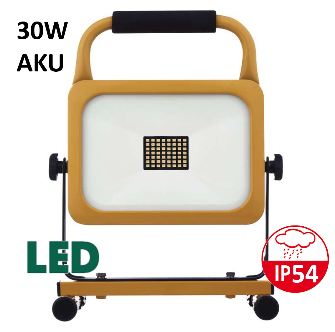LED reflektor AKU nabíjecí přenosný 30 W studená bílá ZS2831