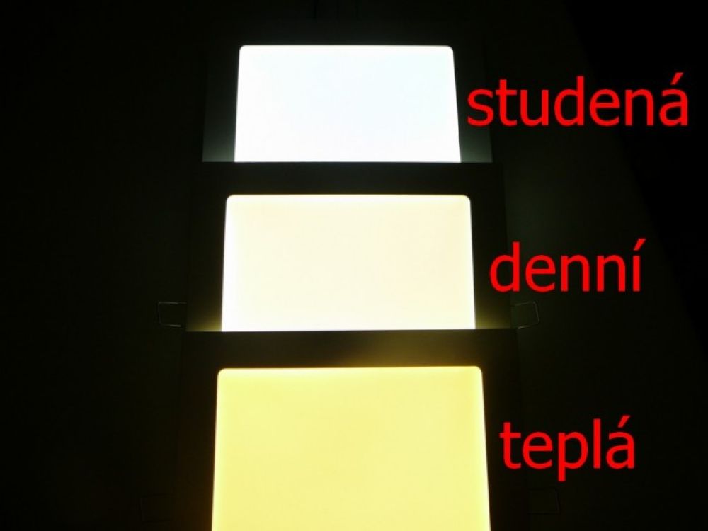 PS18 LED panel 18W přisazený čtverec 220x220mm Varianta: Studená bílá