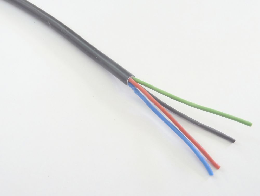 RGB kabel 4x0,5 kulatý Varianta: Černá