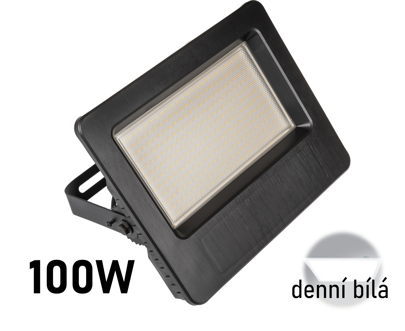 LED reflektor FB100W černý 100W DENNÍ BÍLÁ 103711