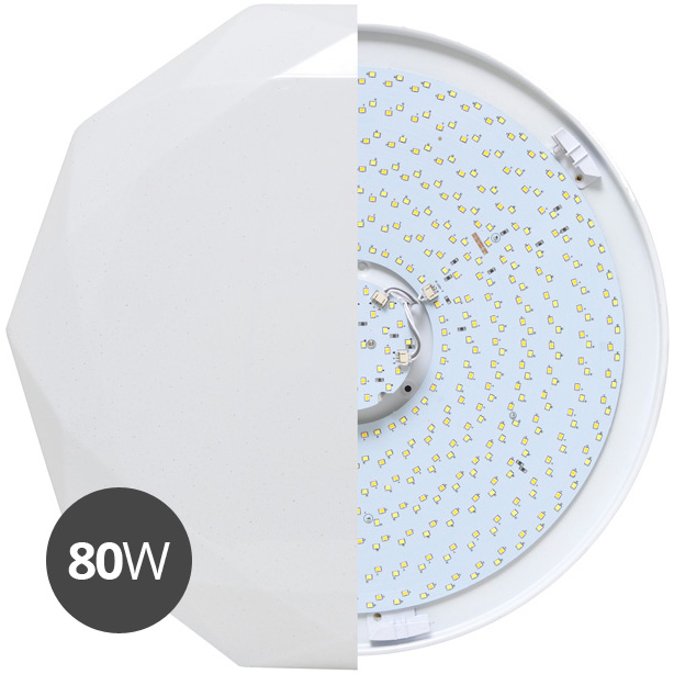 LED stropní svítidlo DIAMANT CCT s ovladačem plynulá REGULACE BARVY světla 80W WZSD-80/80W/LED