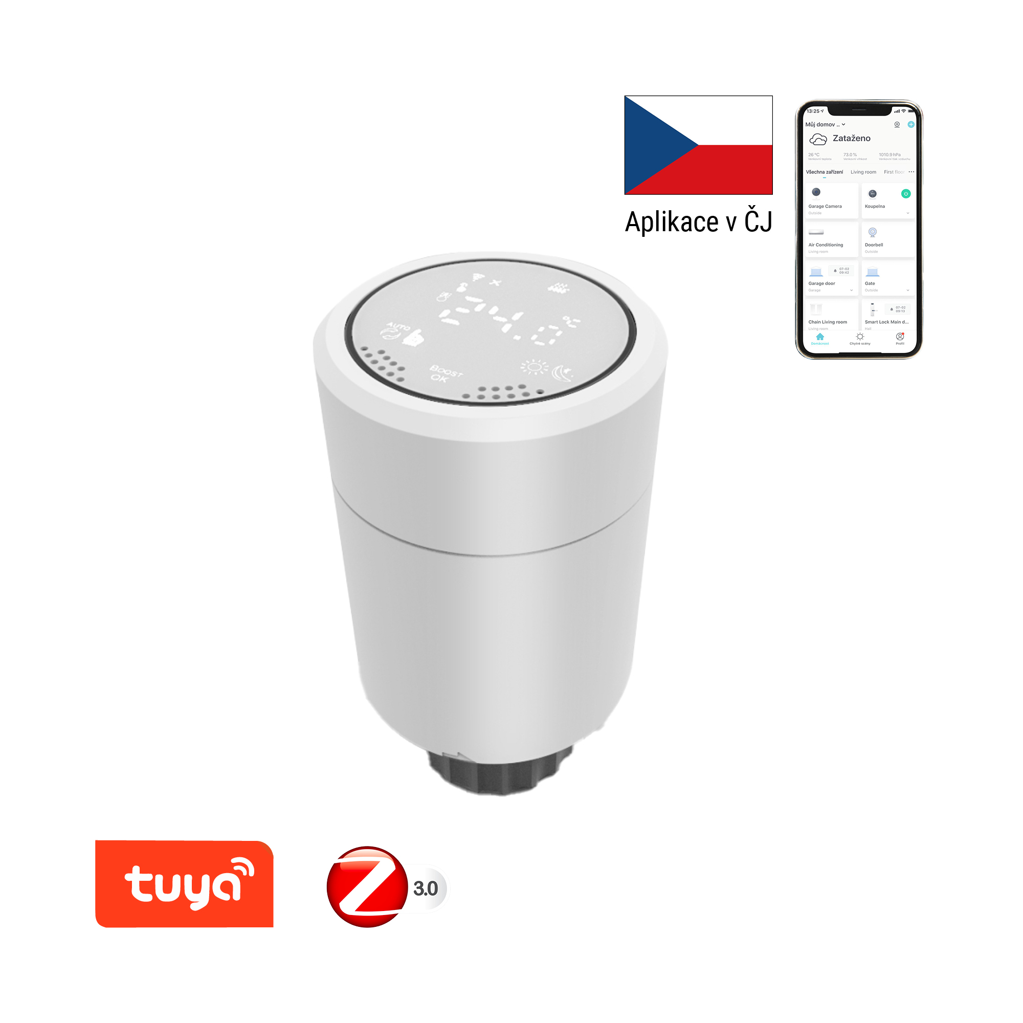 Immax NEO Smart Termostatická hlavice Zigbee