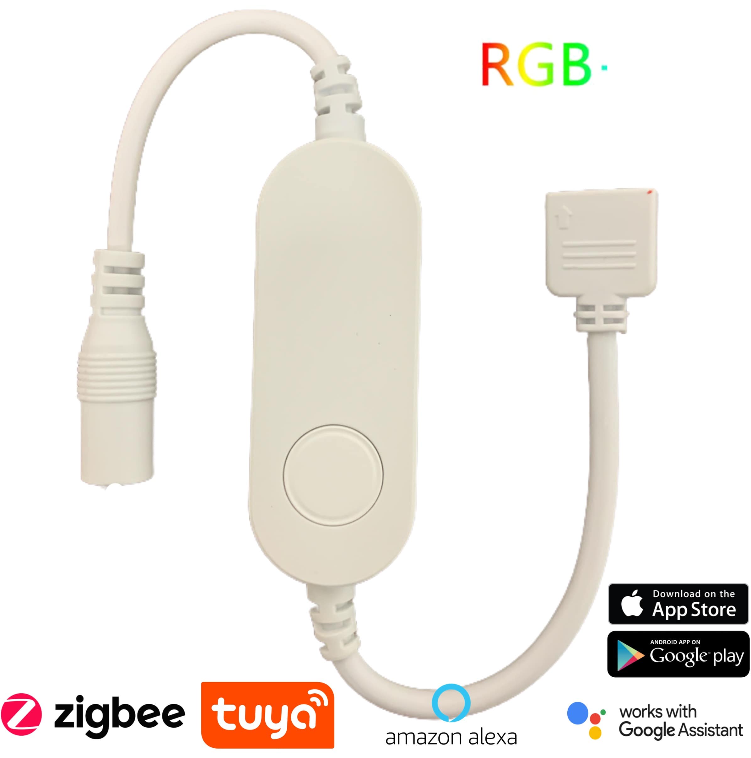 ZIGBEE chytrý ovladač pro RGB LED pásky, TUYA, 5-24V, 5A