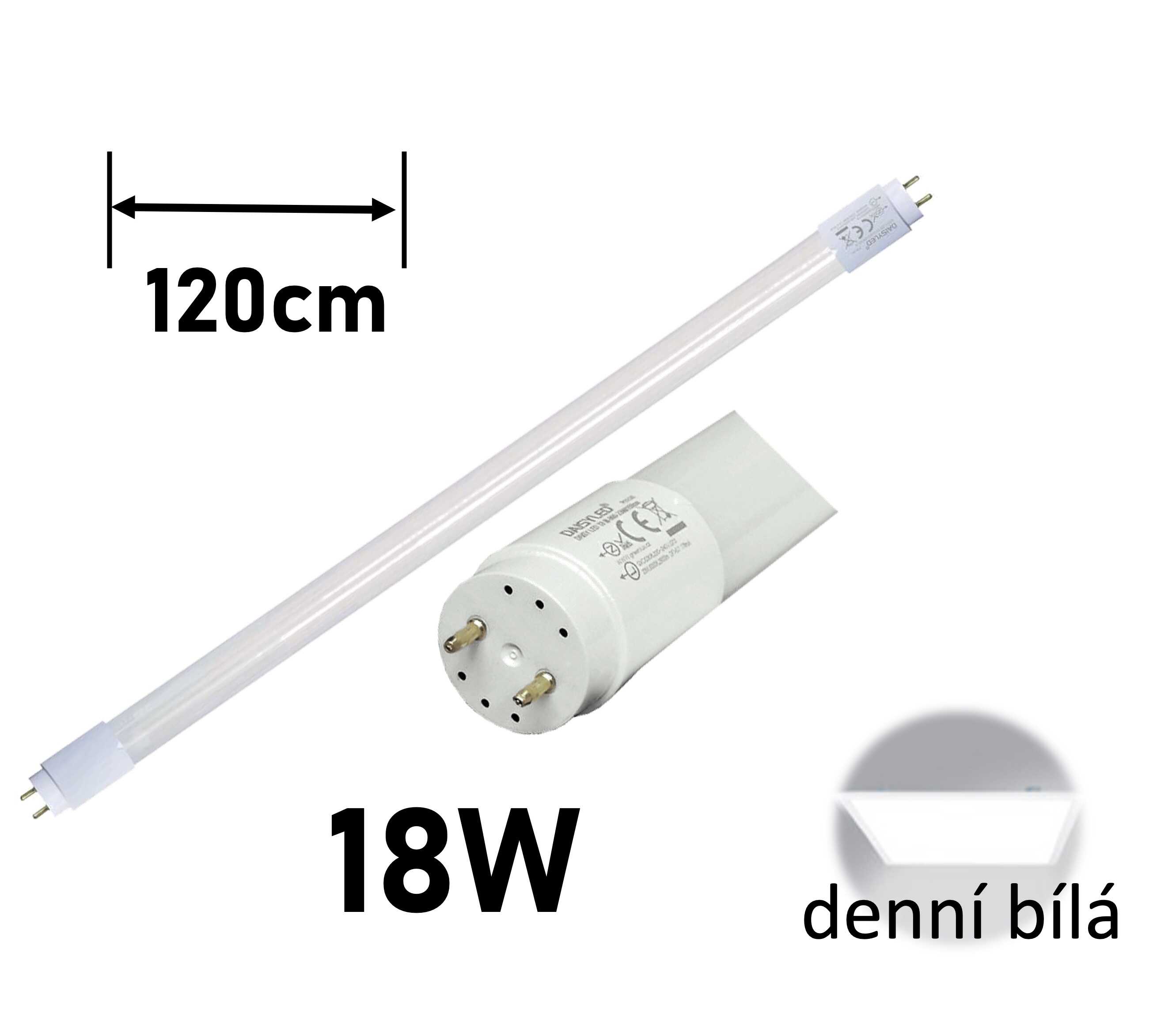 LED trubice DAISY LED T8 III 840 18W 120cm DENNÍ BÍLÁ GXDS307