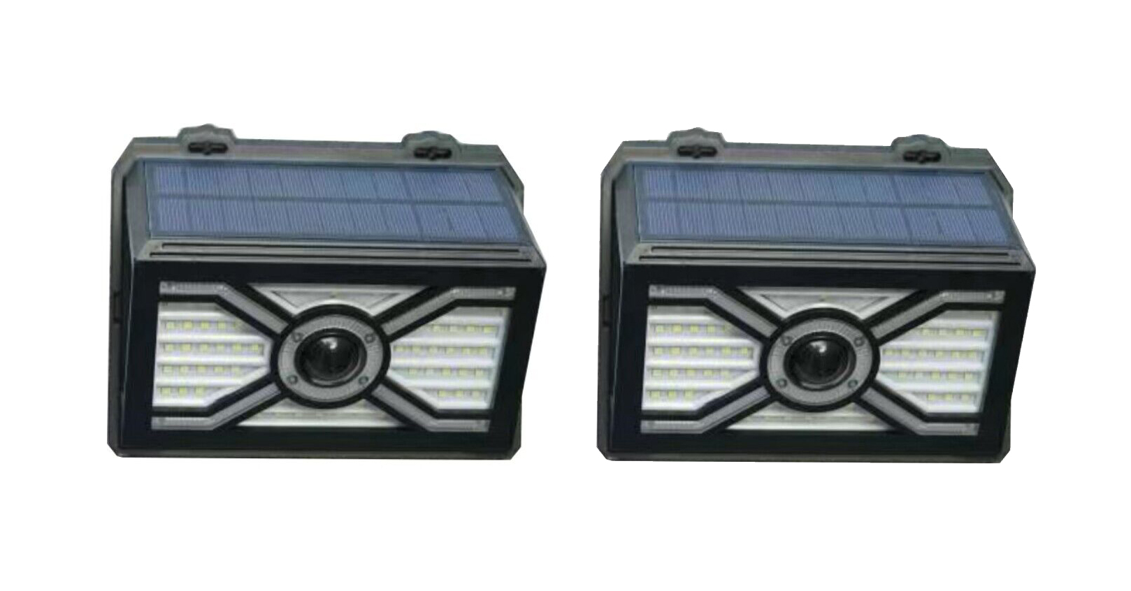 Venkovní solární LED reflektor osvětlení s PIR čidlem, černé 10-600lm 2ks v balení IMMAX NEXT 08484L