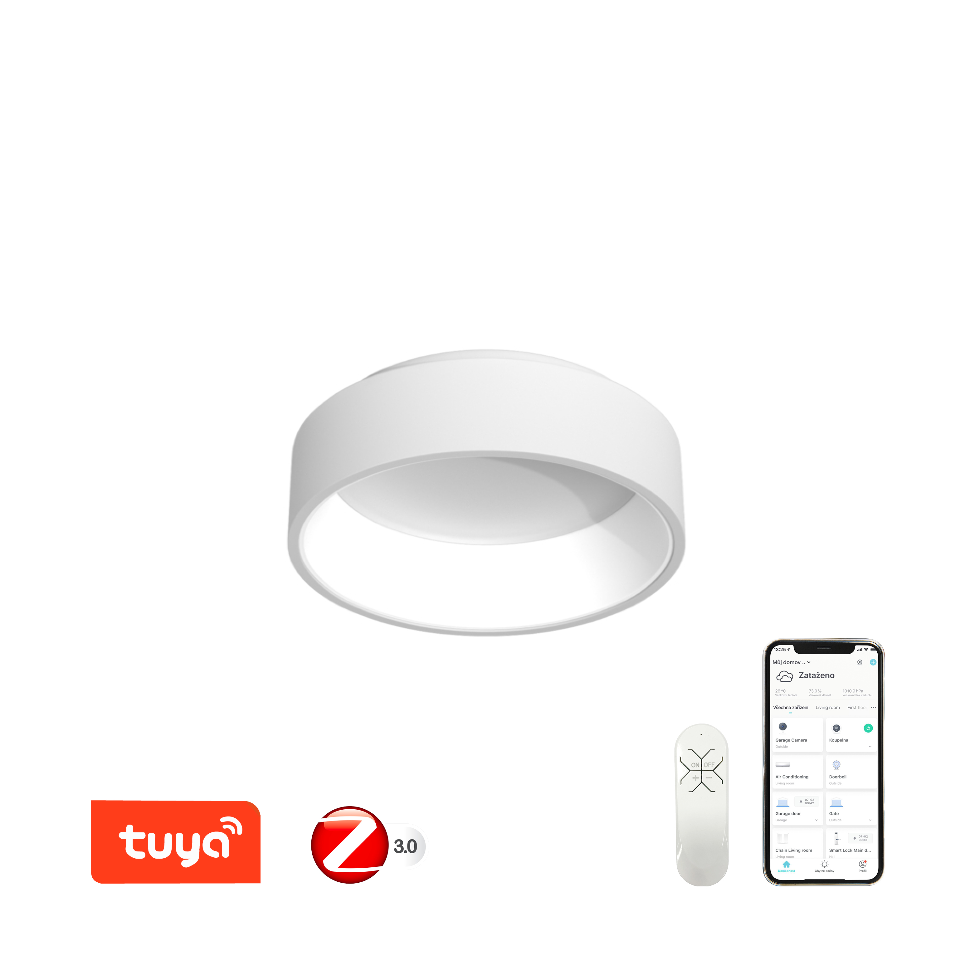 Immax NEO AGUJERO Smart stropní svítidlo 45cm 30W bílé Zigbee 3.0