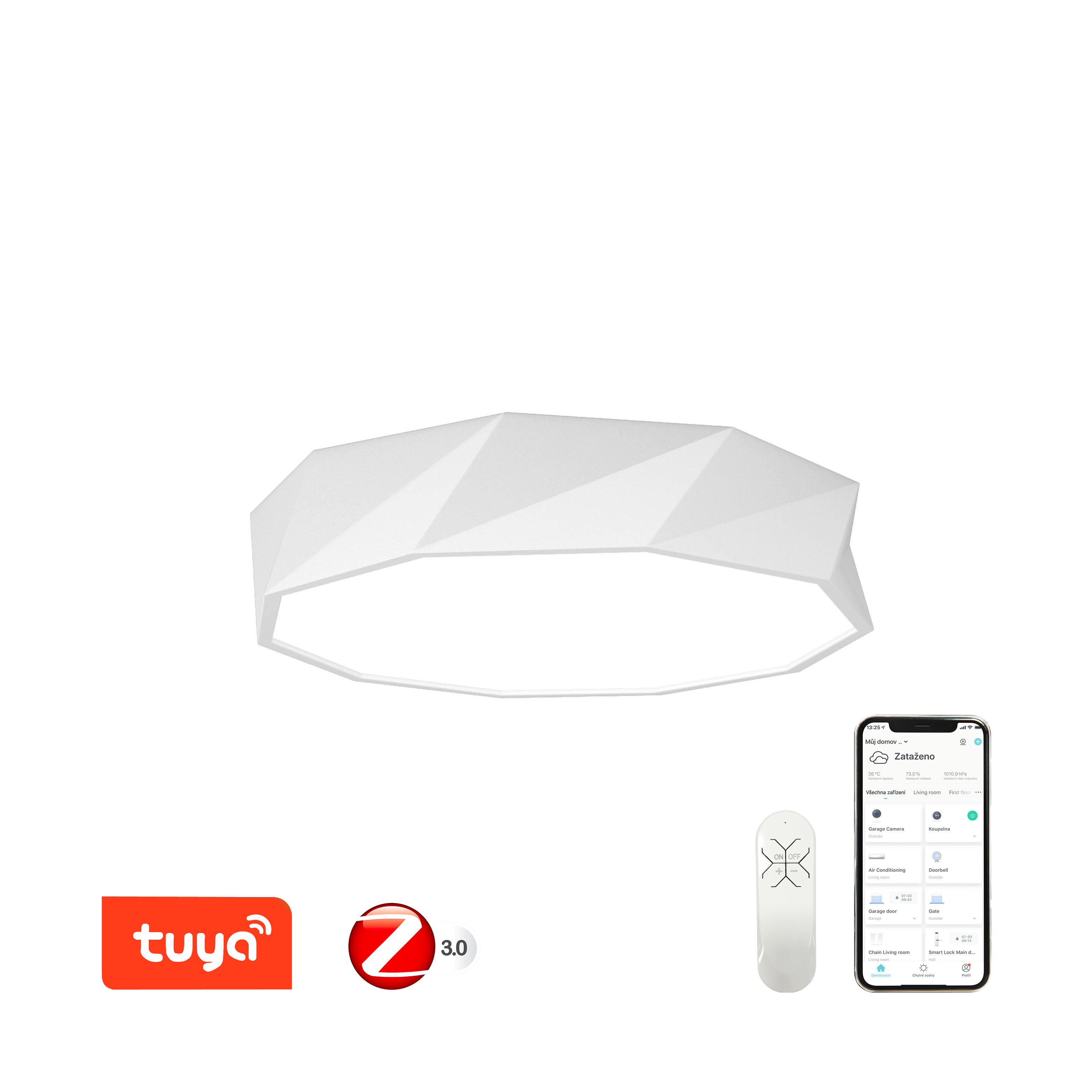 Immax NEO DIAMANTE Smart stropní svítidlo 60cm 43W bílé Zigbee 3.0