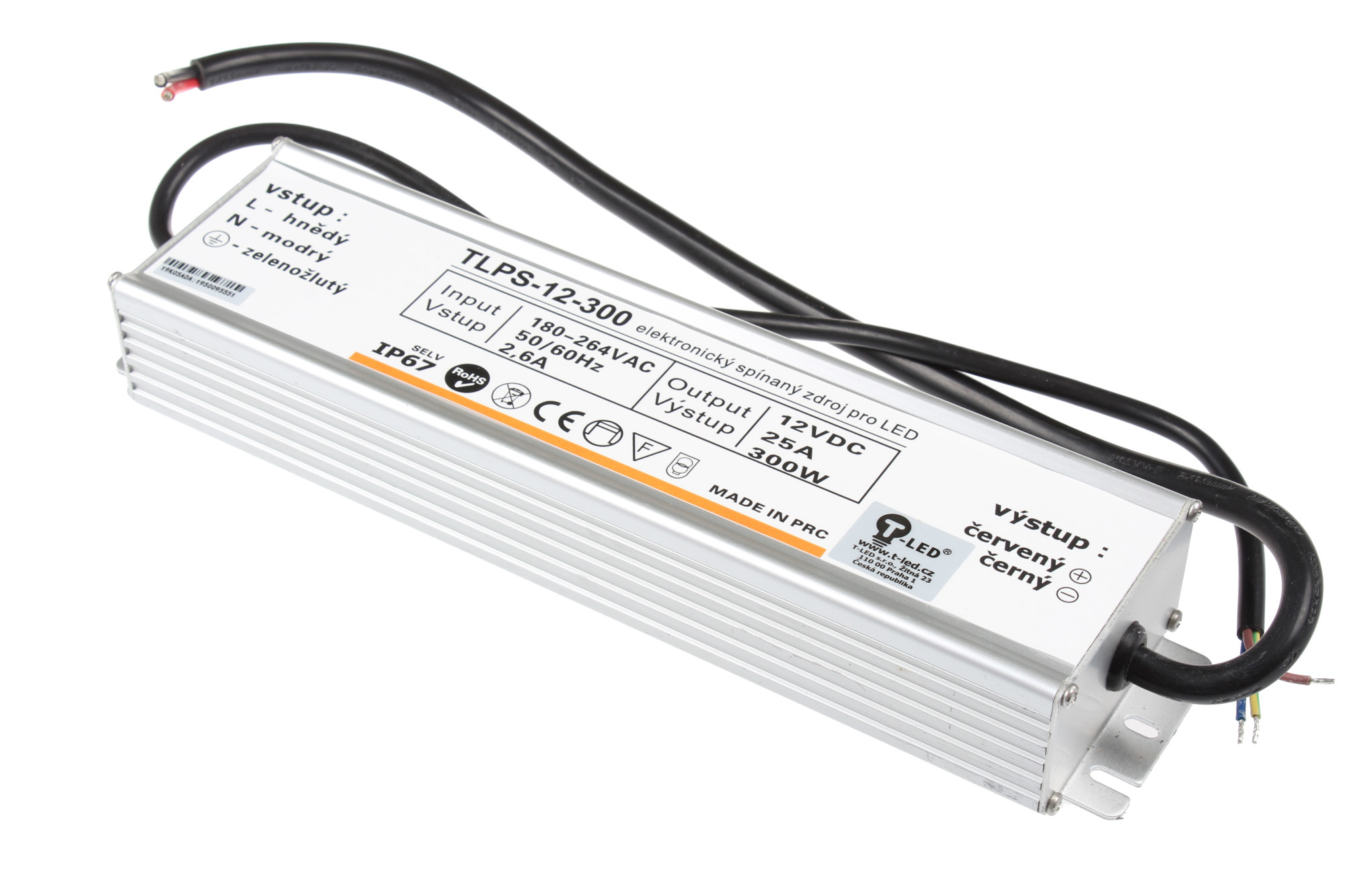 LED zdroj 12V 300W IP67