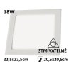 stmivatelny led panel 18w ctverec