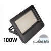 led reflektor 100W cerny studena bila fb 100