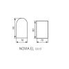 Fasádní svítidlo NOVIA EL 120 D
