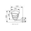 Fasádní svítidlo RILA 23L-UP