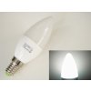 LED žárovka E14 EV5W svíčka STUDENÁ BÍLÁ