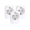 3x chytrá ZÁSUVKA Smart sada 3x vnitřních zásuvek v2, bez kolíku typ F WiFi TUYA