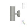 Immax NEO PARED double Smart šedé bodové nástěnné svítidlo venkovní 2xGU10 RGB,CCT,WiFi