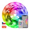 smart LED pásek RGB+CCT ovládaní mobilem 5m barevný+stmívatelný WiFi TUYA Dálk.ovladač, MUSIC