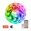 smart LED pásek RGB+CCT ovládaní mobilem 5m barevný+stmívatelný WiFi TUYA Dálk.ovladač, MUSIC