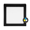 Černý LED panel na strop RAFA2 12W CCT 17x17cm přisazený čtverec LED-CSQ-CCT/12W/CR