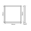 LED panel ELP6060 48W 60x60cm (Varianta Teplá bílá)