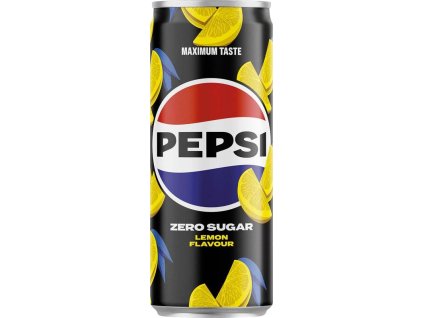 18518 1 pepsi lemon zero sugar 330ml plech