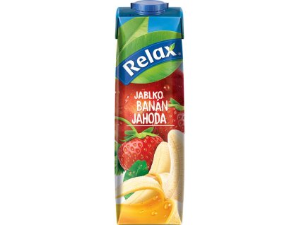 19127 1 relax jablko banan jahoda ovocny napoj 1l