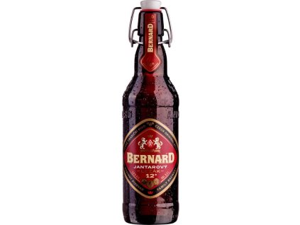 22319 1 bernard jantarovy 12 rezany lezak pivo s keramickym uzaverem 500ml sklo