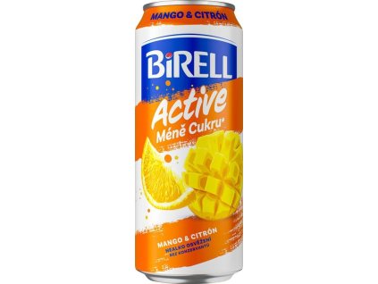 22472 1 birell active mango citron nealkoholicky napoj mene cukru 500ml plech