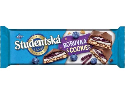Orion Studentská pečeť Čokoláda mléčná borůvka+cookies 235g