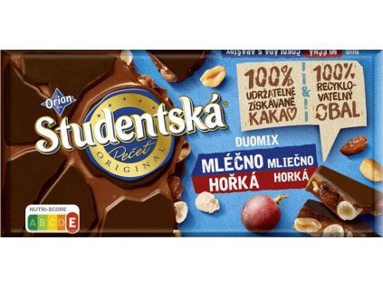 Orion Studentská pečeť Čokoláda mléčno-hořká duomix 170g