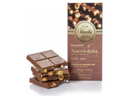Venchi Čokoláda Piemonte Nocciolata mléčná s lískovými oříšky 100g