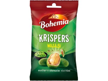 Bohemia Krispers Arašídy v těstíčku wasabi 60g